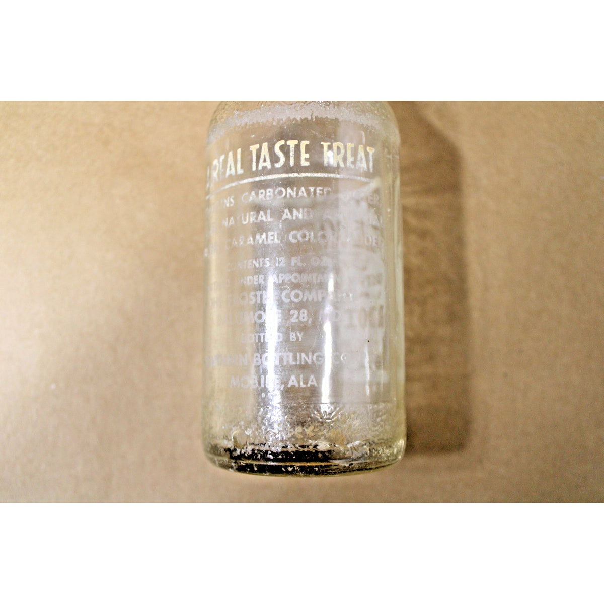 Mobile, Alabama Vintage Root Beer Bottle 1950s Frostie Old Fashion 12 oz
