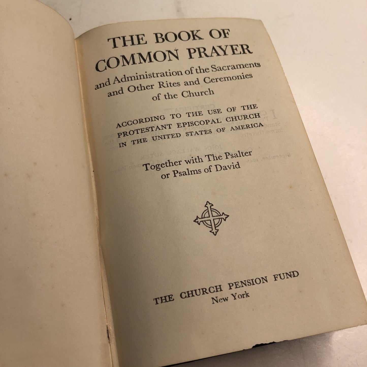The Book of Common Prayer by The Church Pension Fund J.W. Suter 1945 Hardcover
