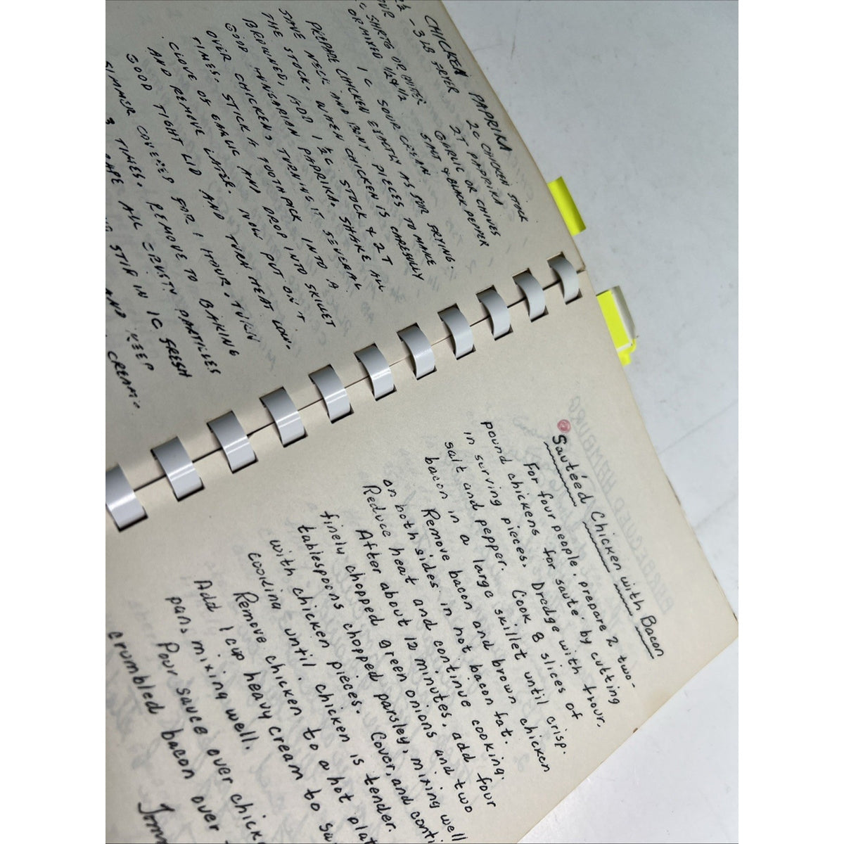 Bars To Stars Cookbook XVI U. S. Army Corps Omaha Nebraska Handwritten Recipes