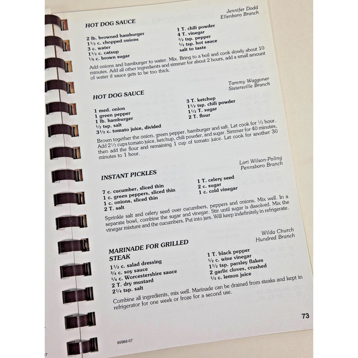 Hometown Favorites 2007 West Virginia Community Cookbook Union Bank Relay Life