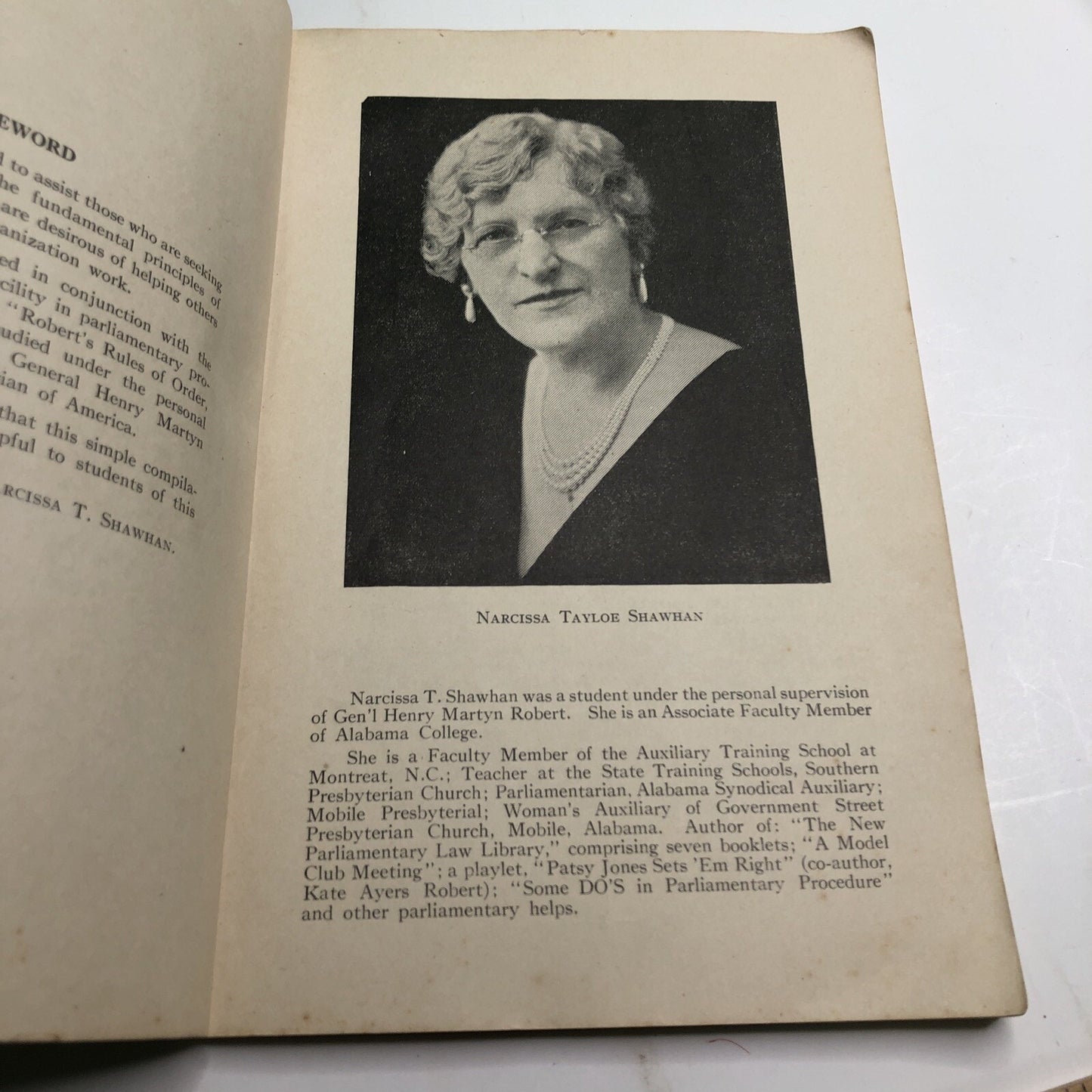 Shawhan’s Parliamentary Textbook Revised - Third Edition 1933 PB Law