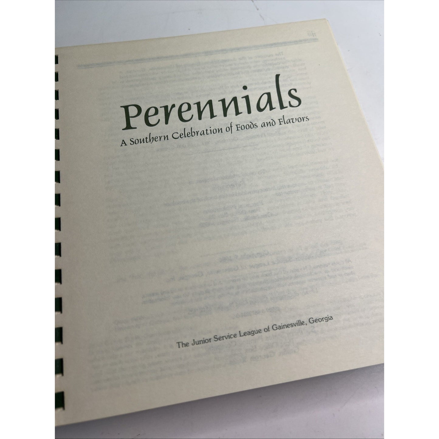 Perennials A Southern Celebration of Foods and Flavors 1987 3rd Printing Georgia