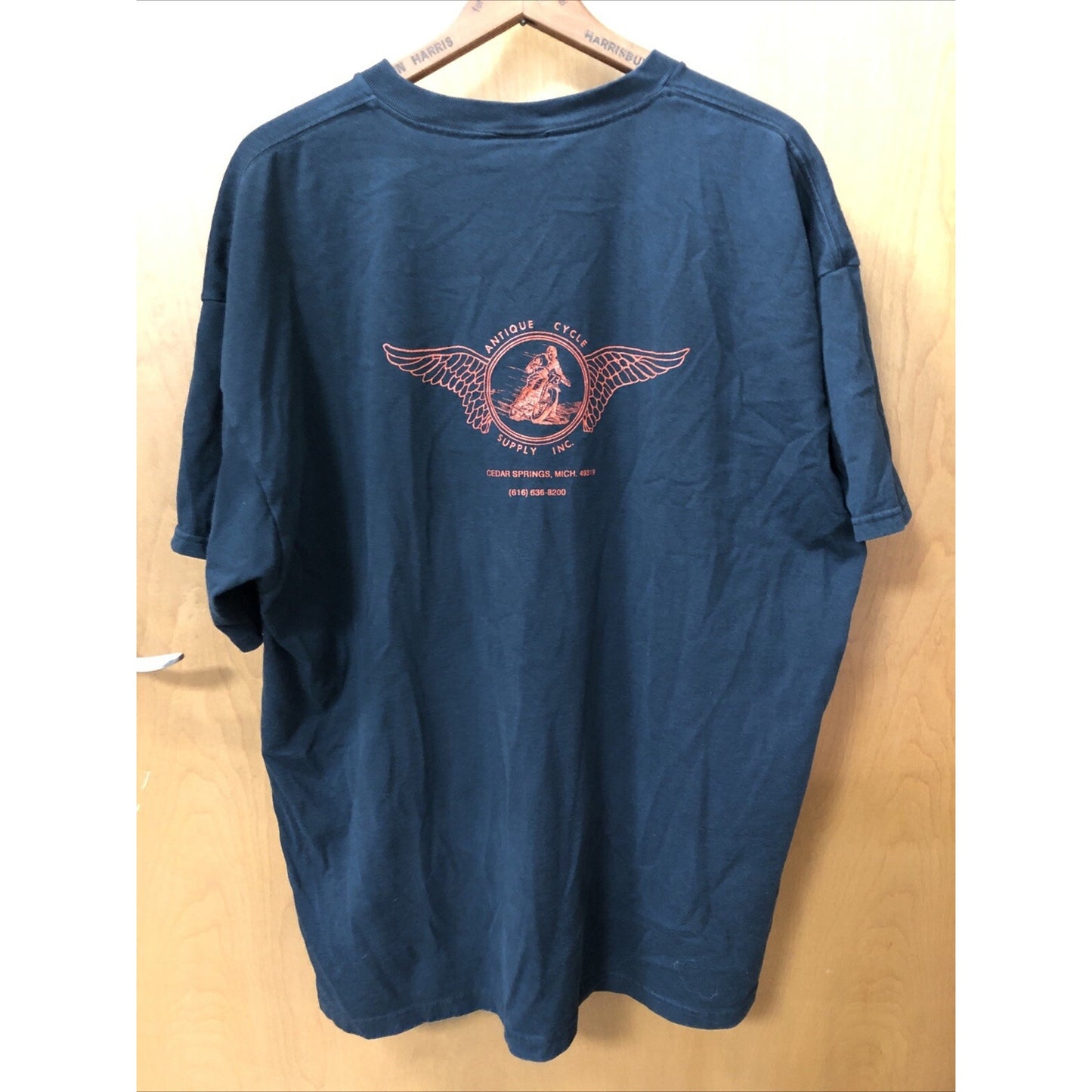Vintage Antique Cycle Supply Inc Cedar Springs Michigan Tshirt Motorcycle 2XL
