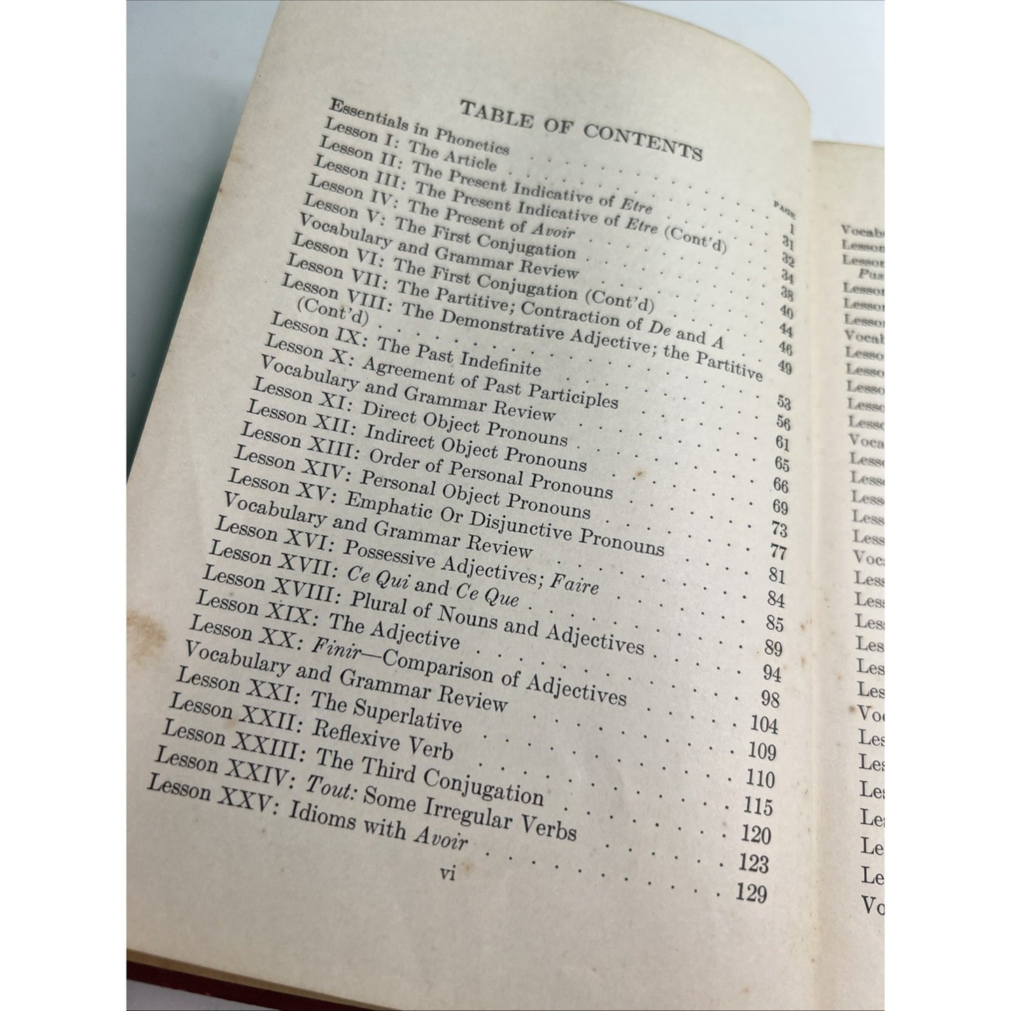 An Elementary French Grammar by A. Marinoni & L. A. Passarelli, 1932 HC Revised