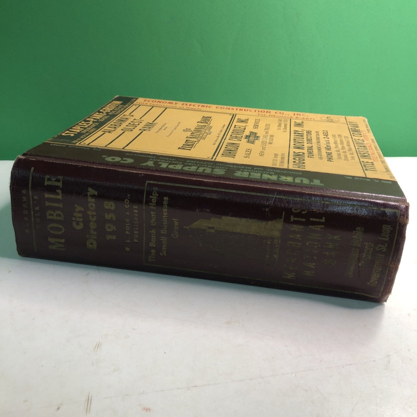 1958 R. L. Polk Mobile County Alabama City Directory Advertising History AL ALA
