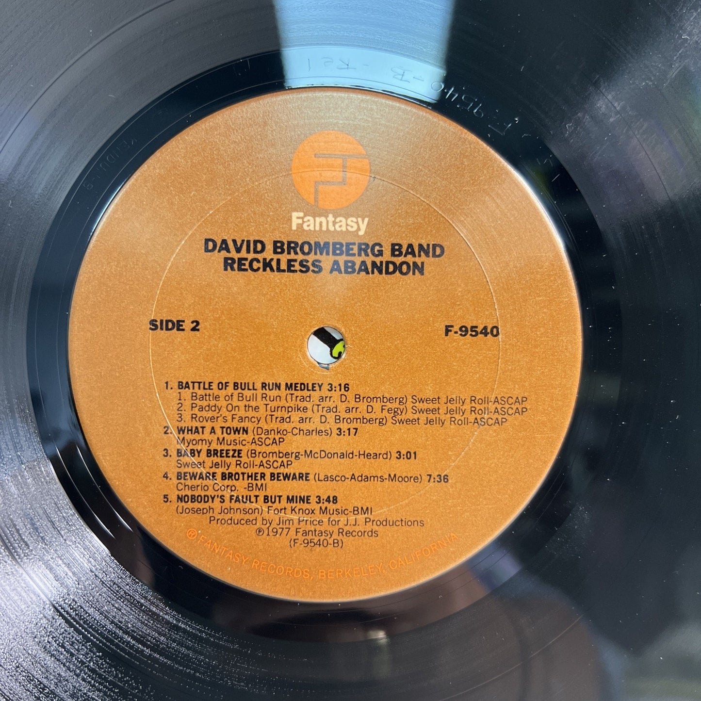 David Bromberg - Reckless Abandon - Fantasy Records 1977
