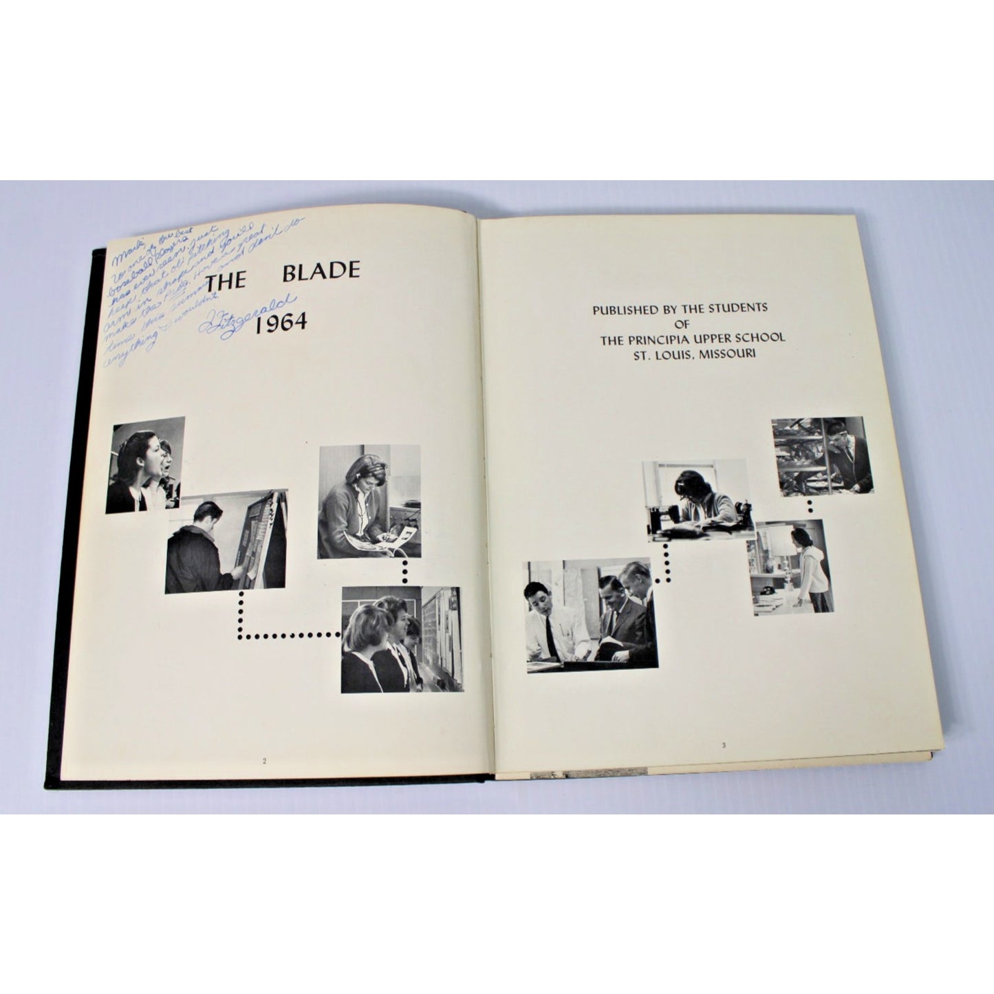 Vintage 1964 The Blade Yearbook, Principia Upper School, St. Louis MO Missouri
