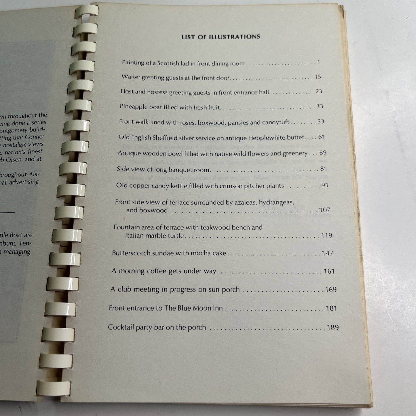 The Once in a Blue Moon Cookbook 1979 5th Printing 1982 Montgomery Alabama Inn