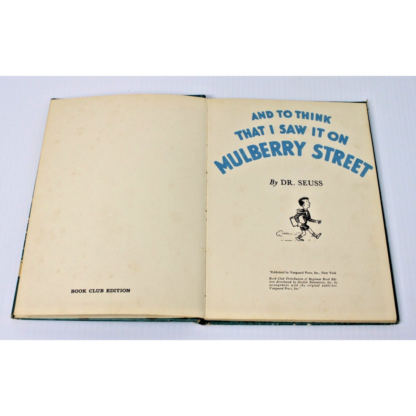 Out-of-print 1957 Dr. Suess "And To Think That I Saw It On Mulberry Street"