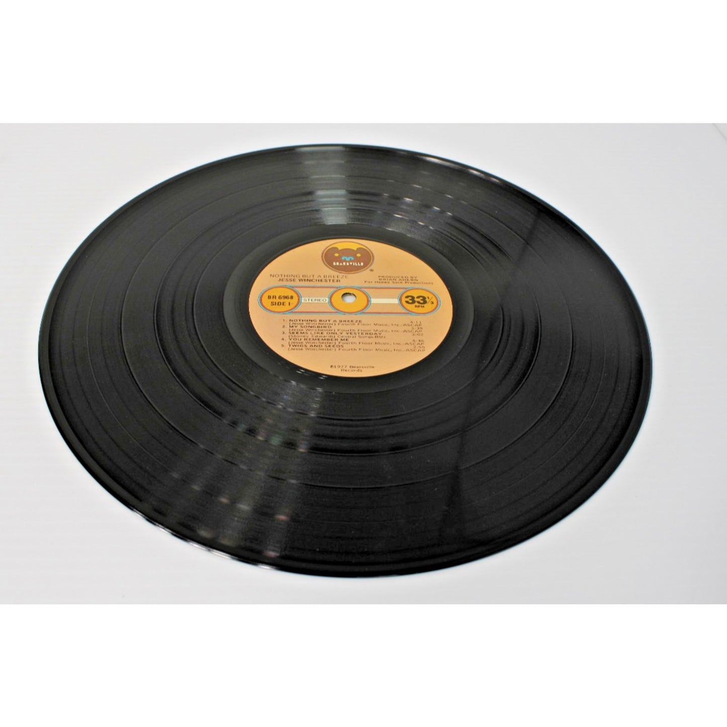 Jesse Winchester- Nothing But A Breeze, 1977 Vintage 12" LP BR 6968 Lyric Sleeve