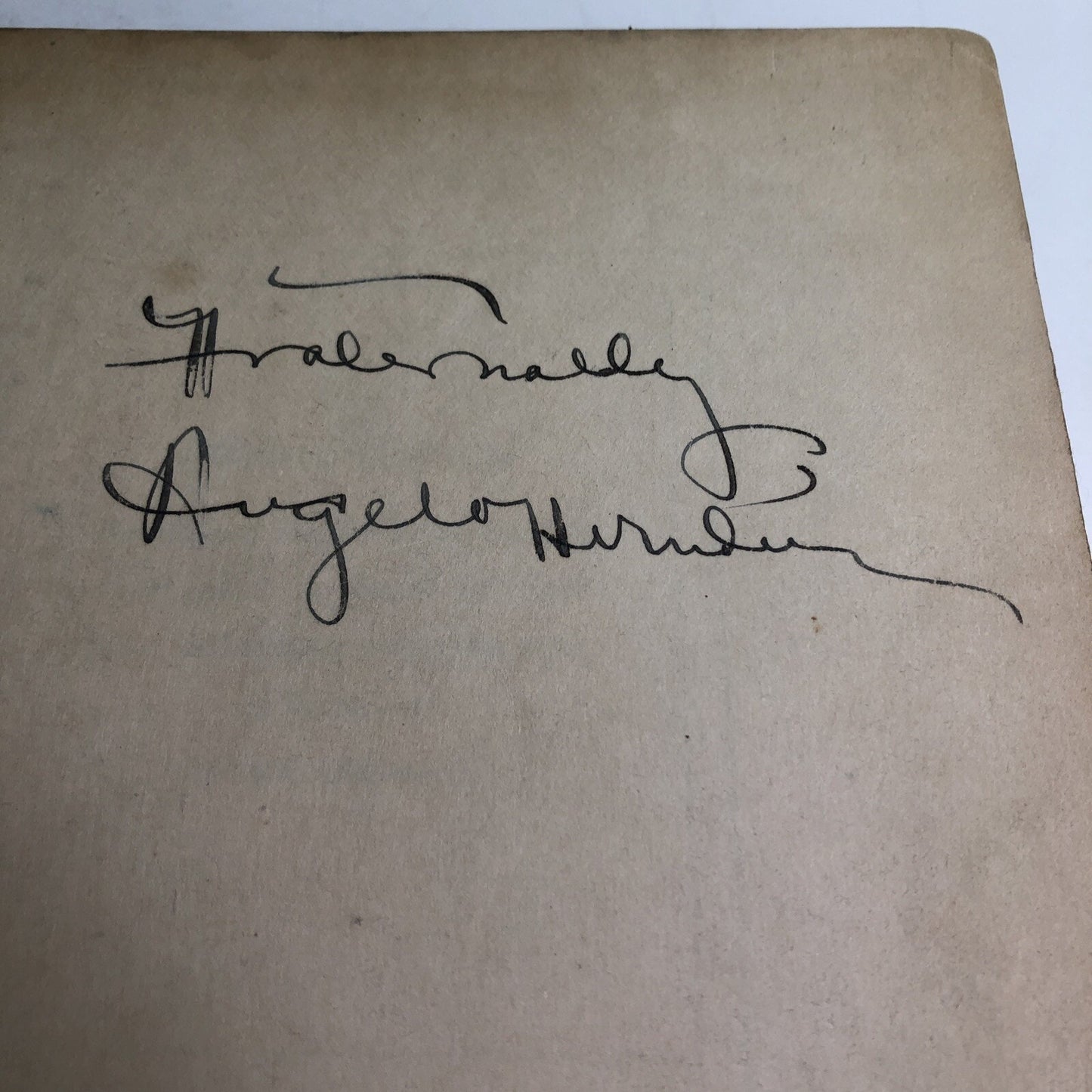 LET ME LIVE By Angelo Herndon 1937 HC First Printing SIGNED BY AUTHOR