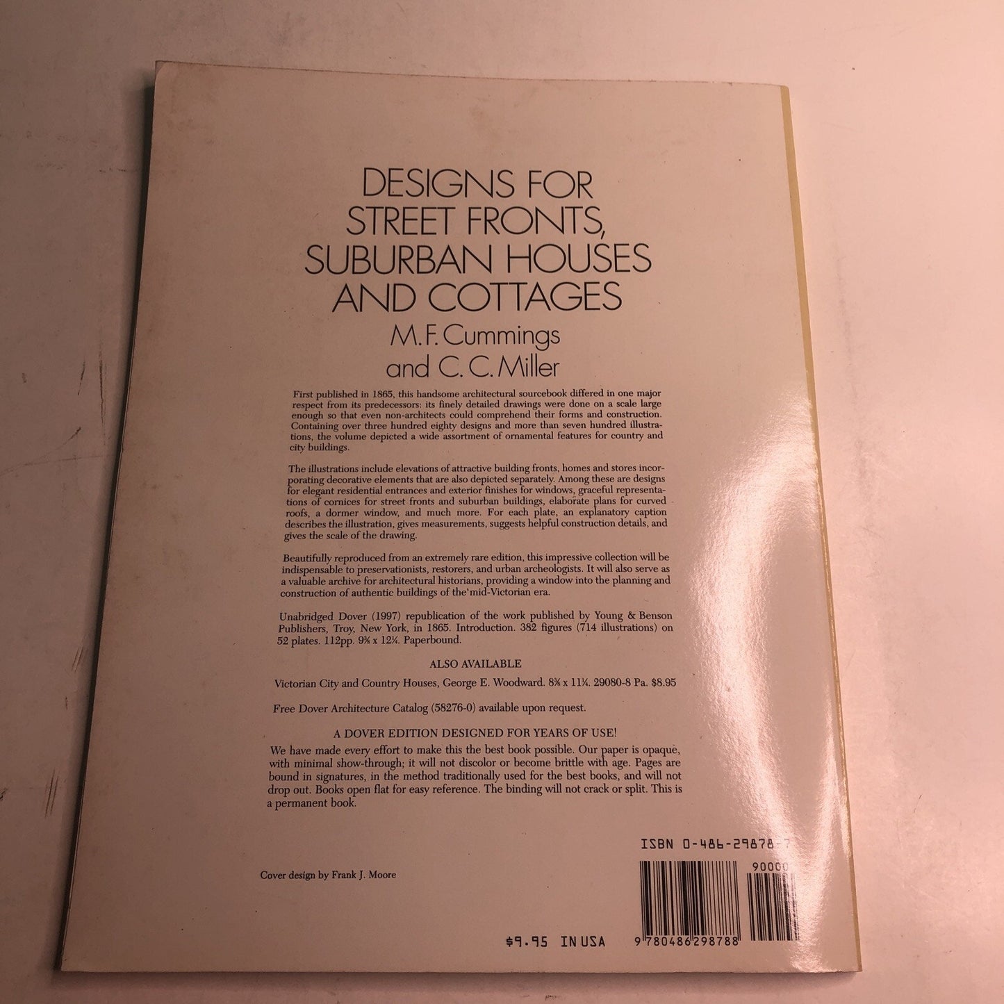 Designs for Street Fronts, Suburban Houses and Cottages Cummings & Miller 1997