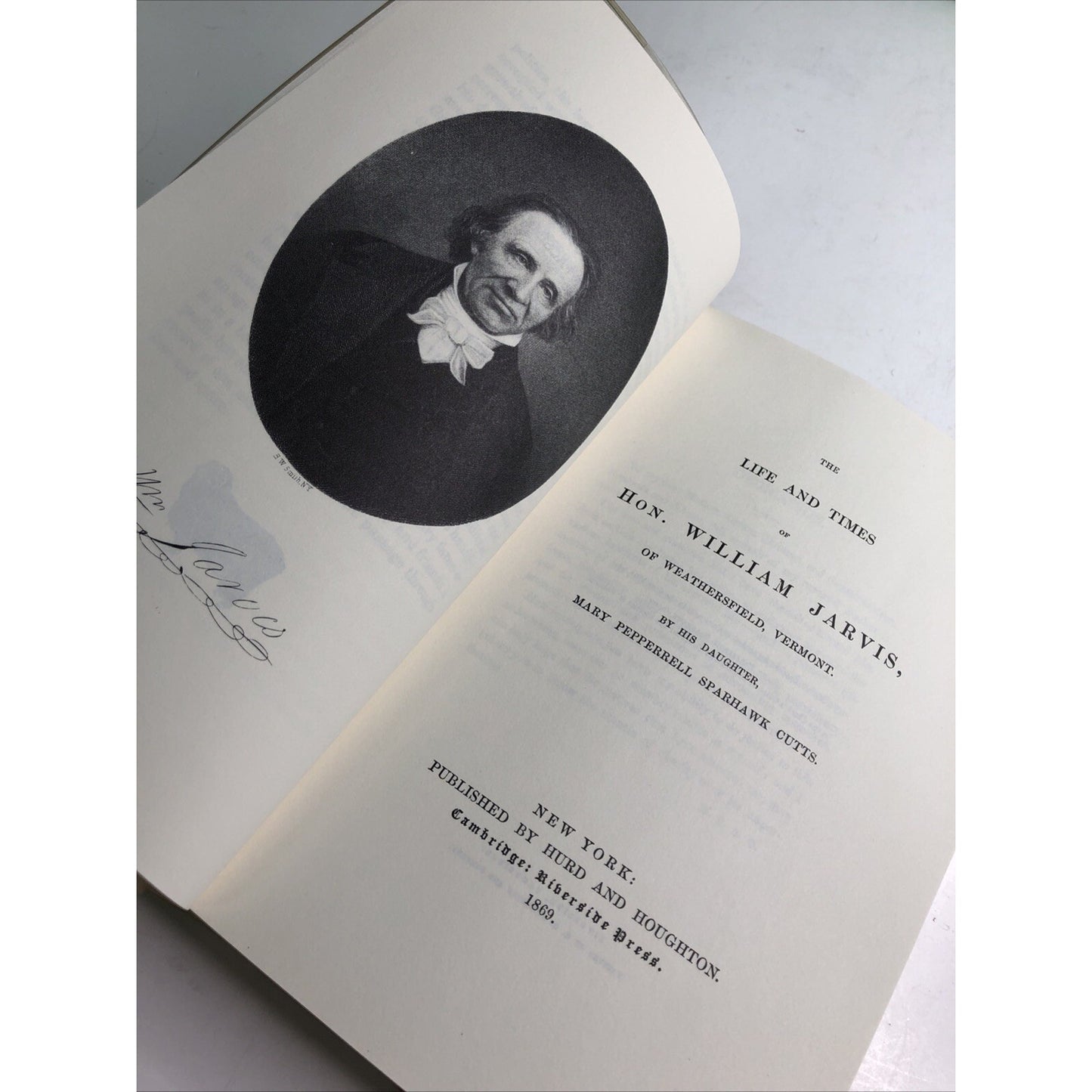 The Life and Times of Hon. William Jarvis of Weathersfield, Vermont 1991 CUTTS
