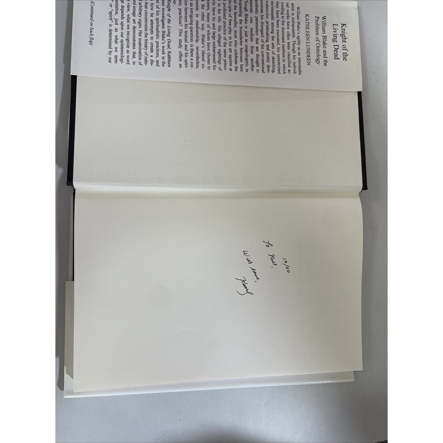 Knight of the Living Dead : William Blake and the Problem of Ontology SIGNED