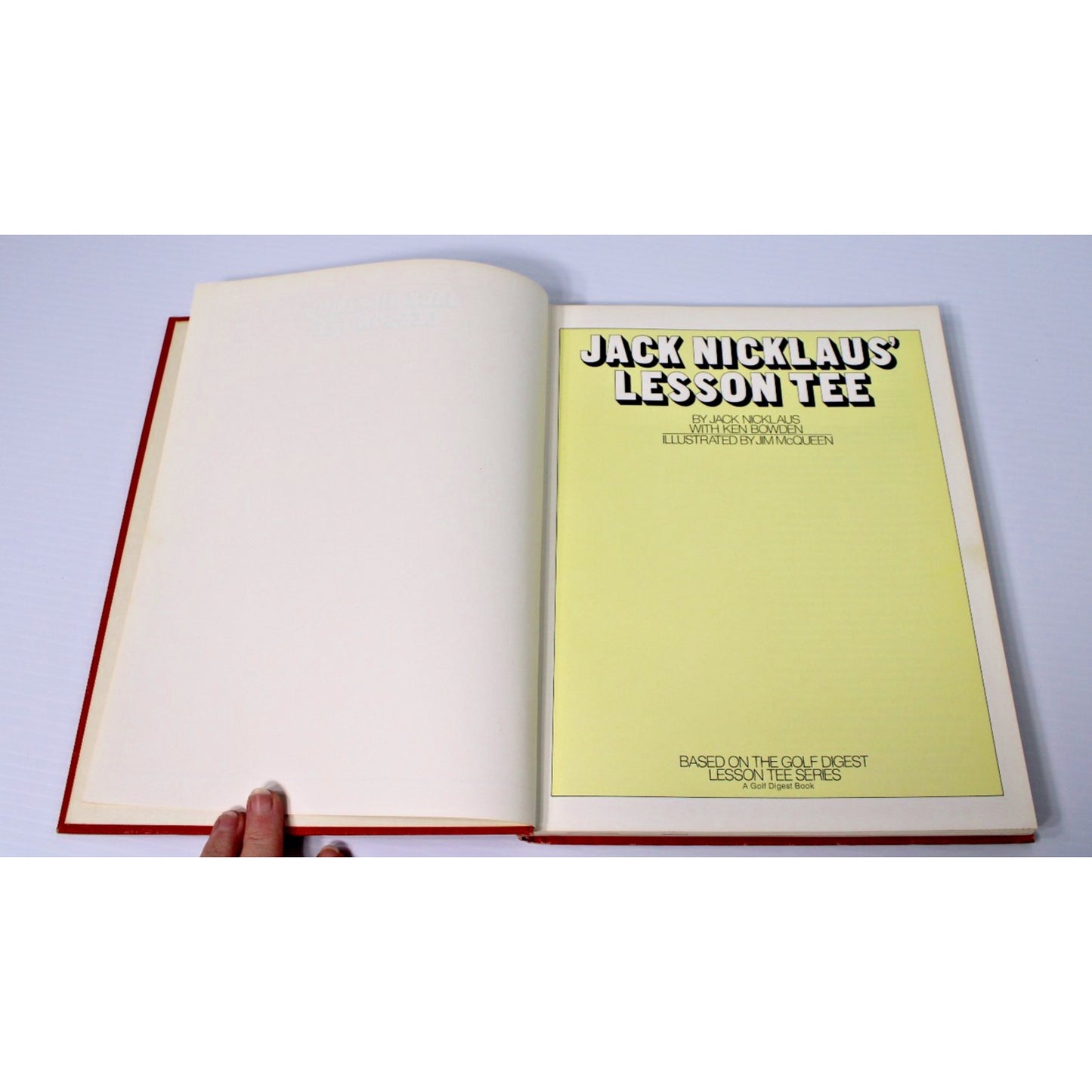 Illustrated 1977 1st Ed. Jack Nicklaus' Lesson Tee Golf Instructional HC