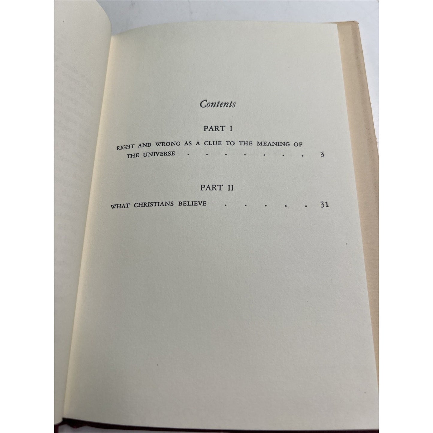 The Case For Christianity by C. S. Lewis HC DJ
