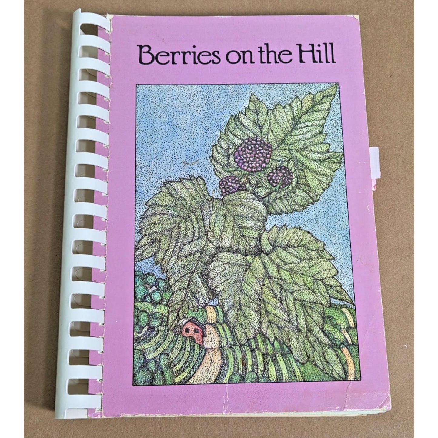 Vintage 1987 *Signed* "Berries on the Hill" Cookbook - Southern Recipes & Art