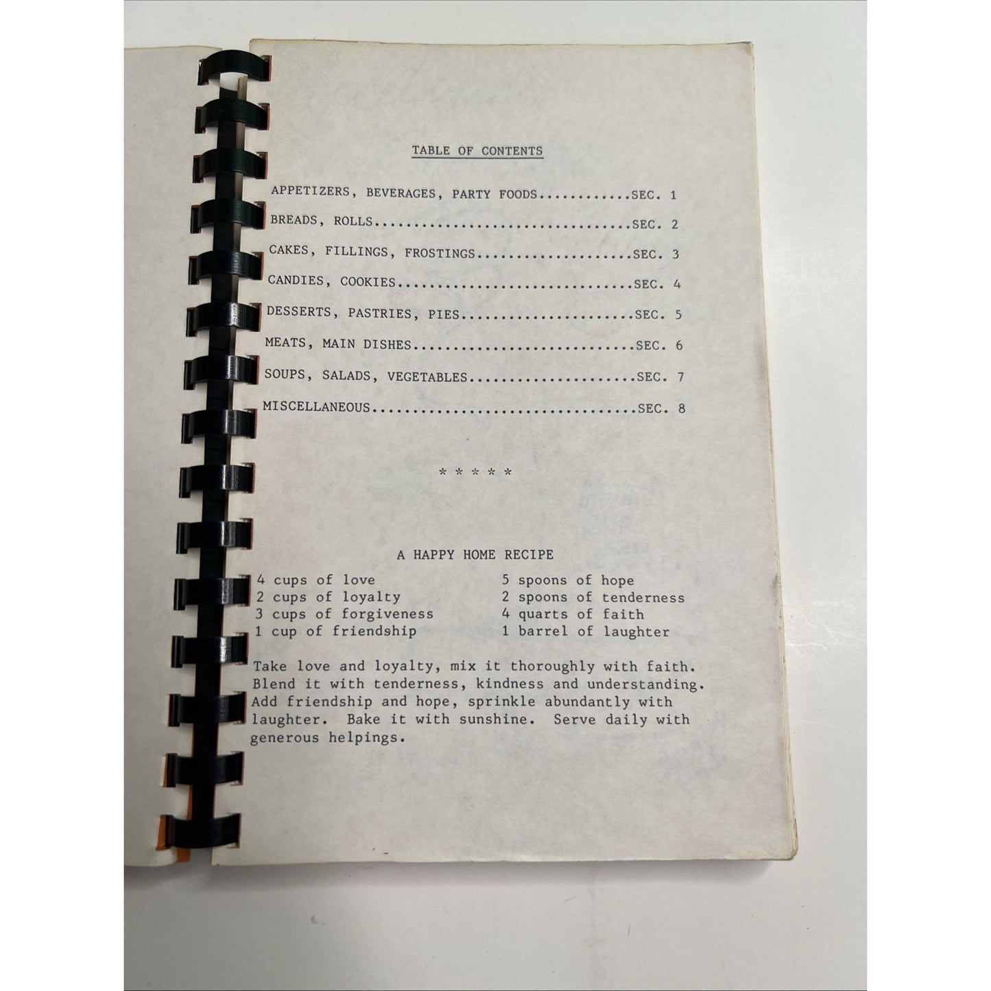 Bayou Sara Baptist Church Cookbook 1984 Saraland Alabama Recipes