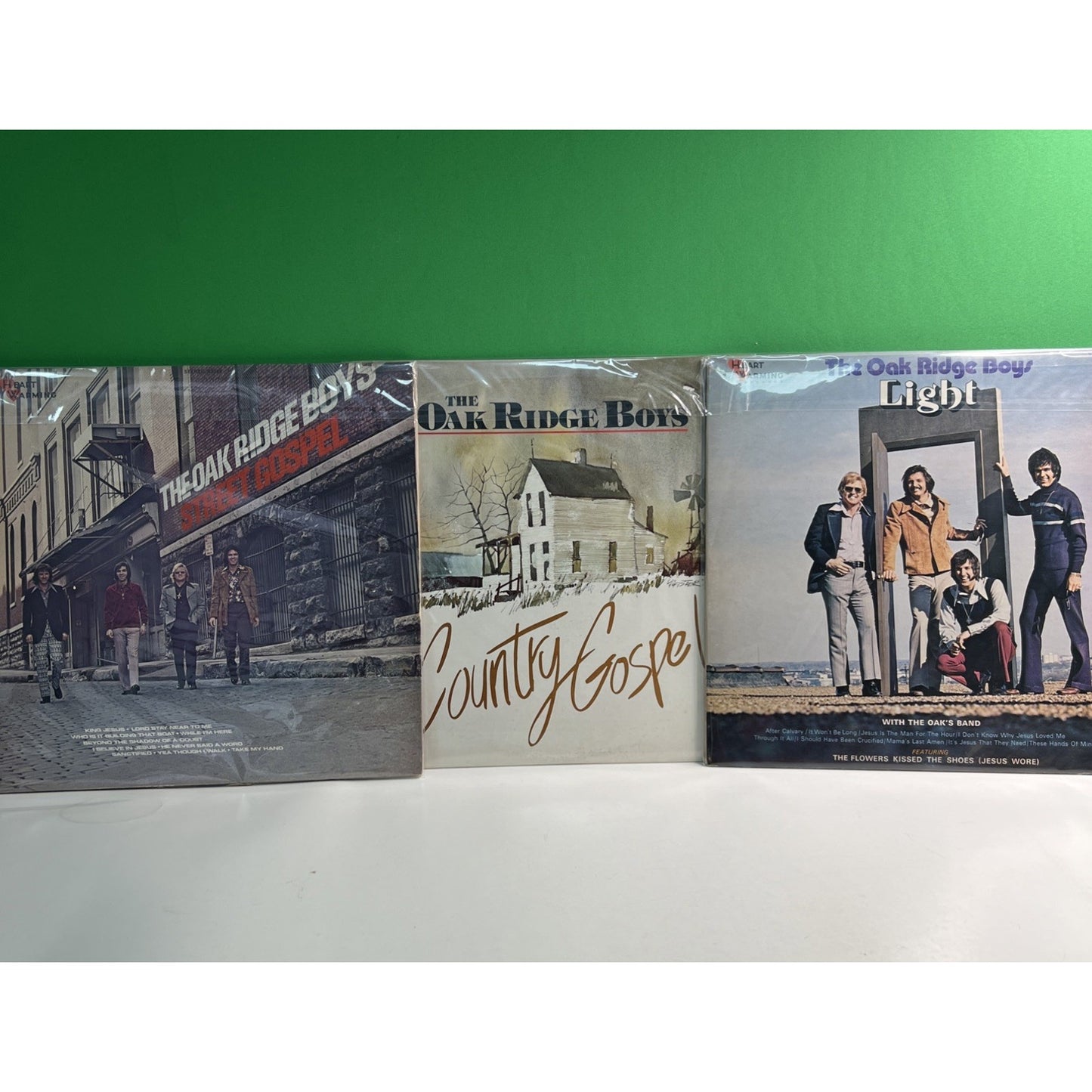 Lot 3 OAK RIDGE BOYS LP Albums Light Country & Street Gospel Heart Warming