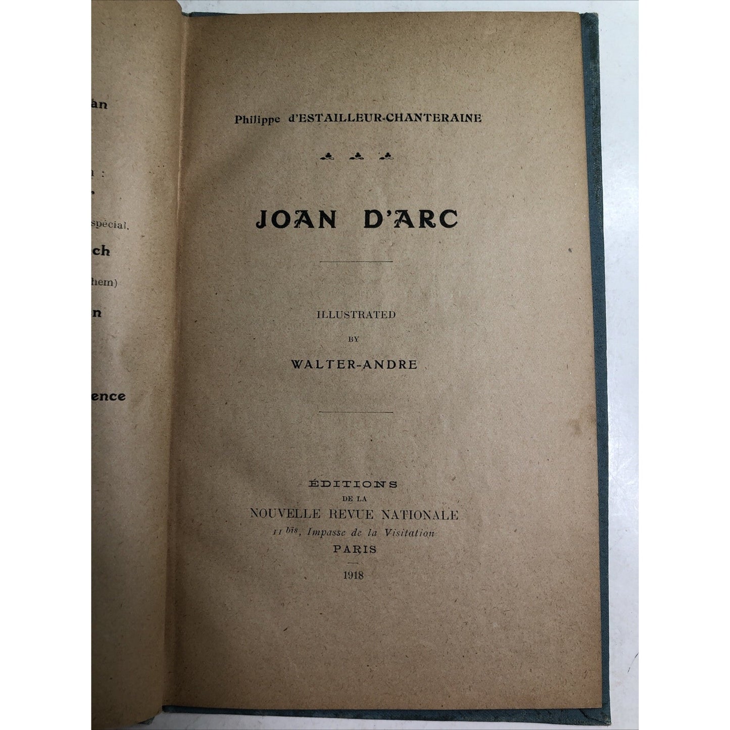1918 Joan D’Arc by Philippe D’Estailleur - Chanteraine War Service Library