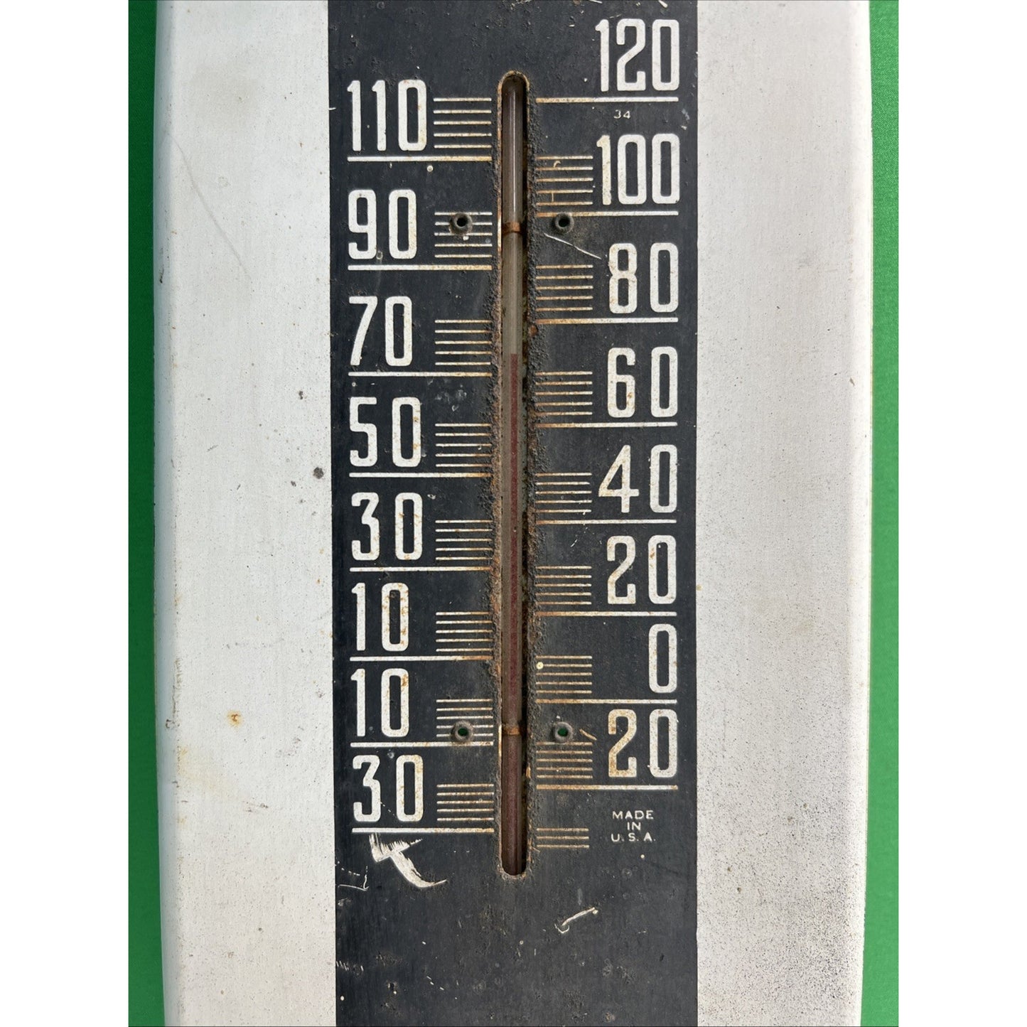 Vtg MOBILE ALABAMA Independent Life Insurance Co Thermometer Sign Advertising
