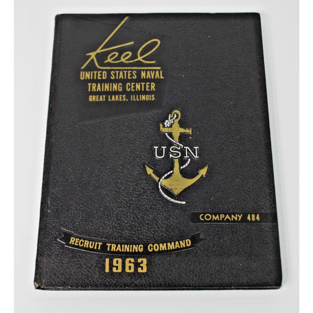 1963 US Navy USN Co. 484 "Keel", Great Lakes, IL Training Ctr. Book w/ Ephemera