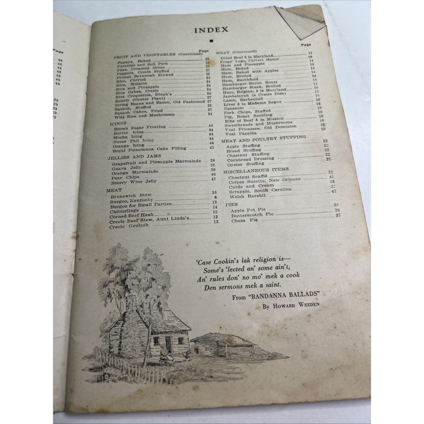 1935 Southern Cook Book 322 Old Dixie Recipes 48 Pages Original PB Illustrated