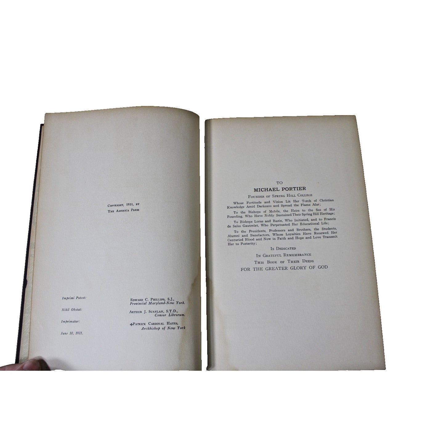 "Catholic Culture in Alabama: Centenary Story of Spring Hill College 1830-1930"