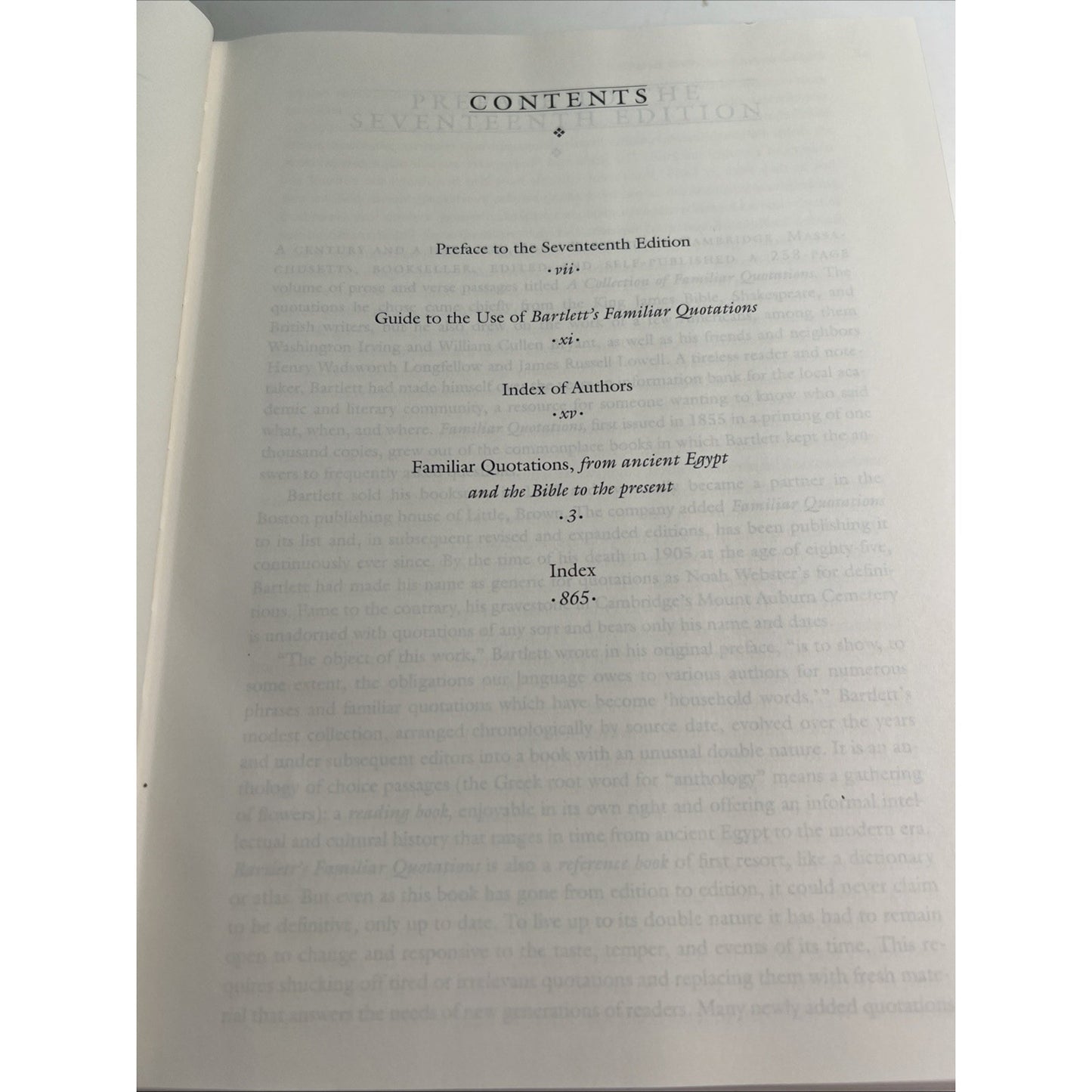 Bartlett's Familiar Quotations by Justin Kaplan and John Bartlett 2092 HC DJ