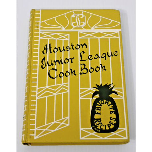 Vintage 1968 Houston Junior League Cookbook Texas Best-loved Recipes, Hardcover