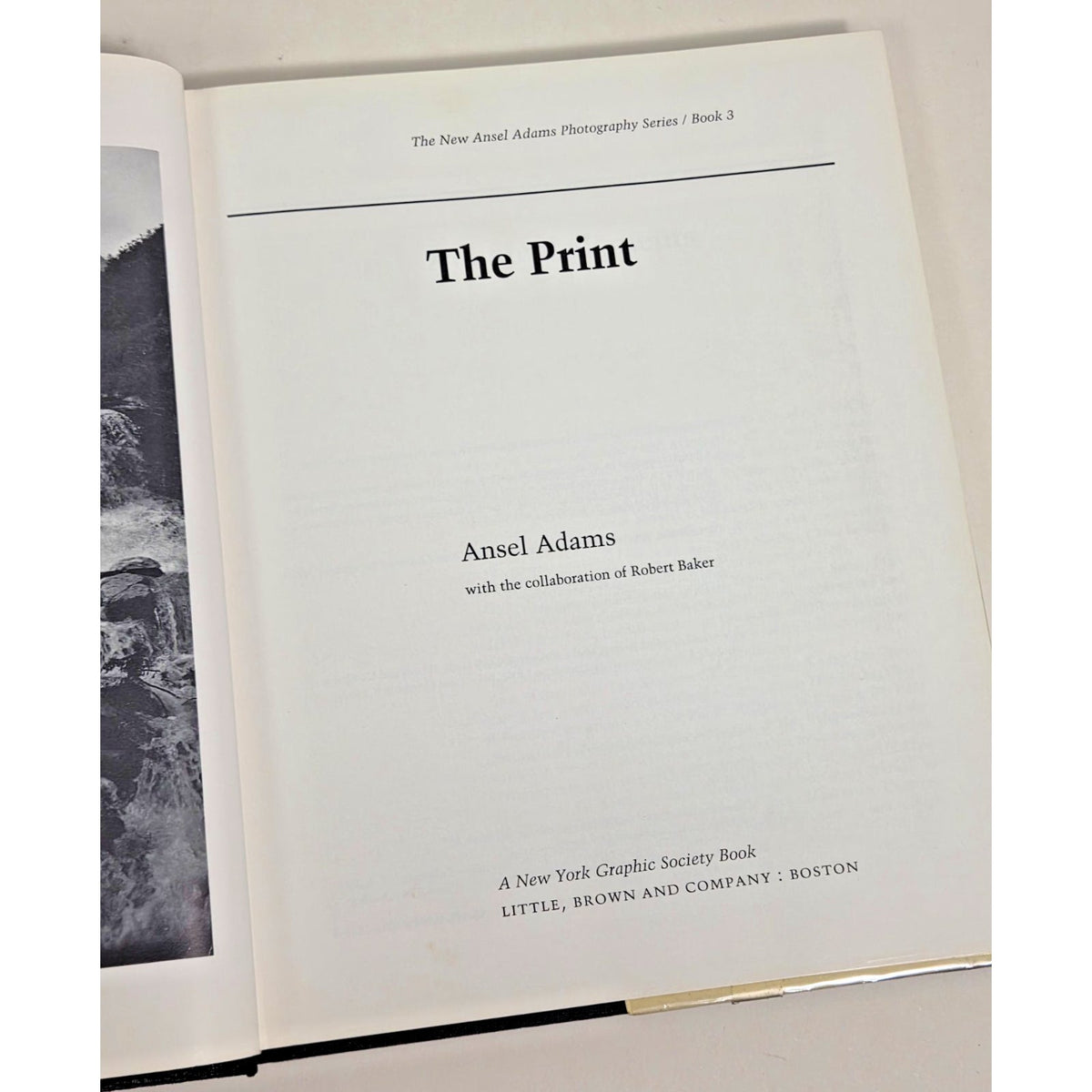 Ansel Adams The Print 1983 First Edition Photography Book New Series Book 3