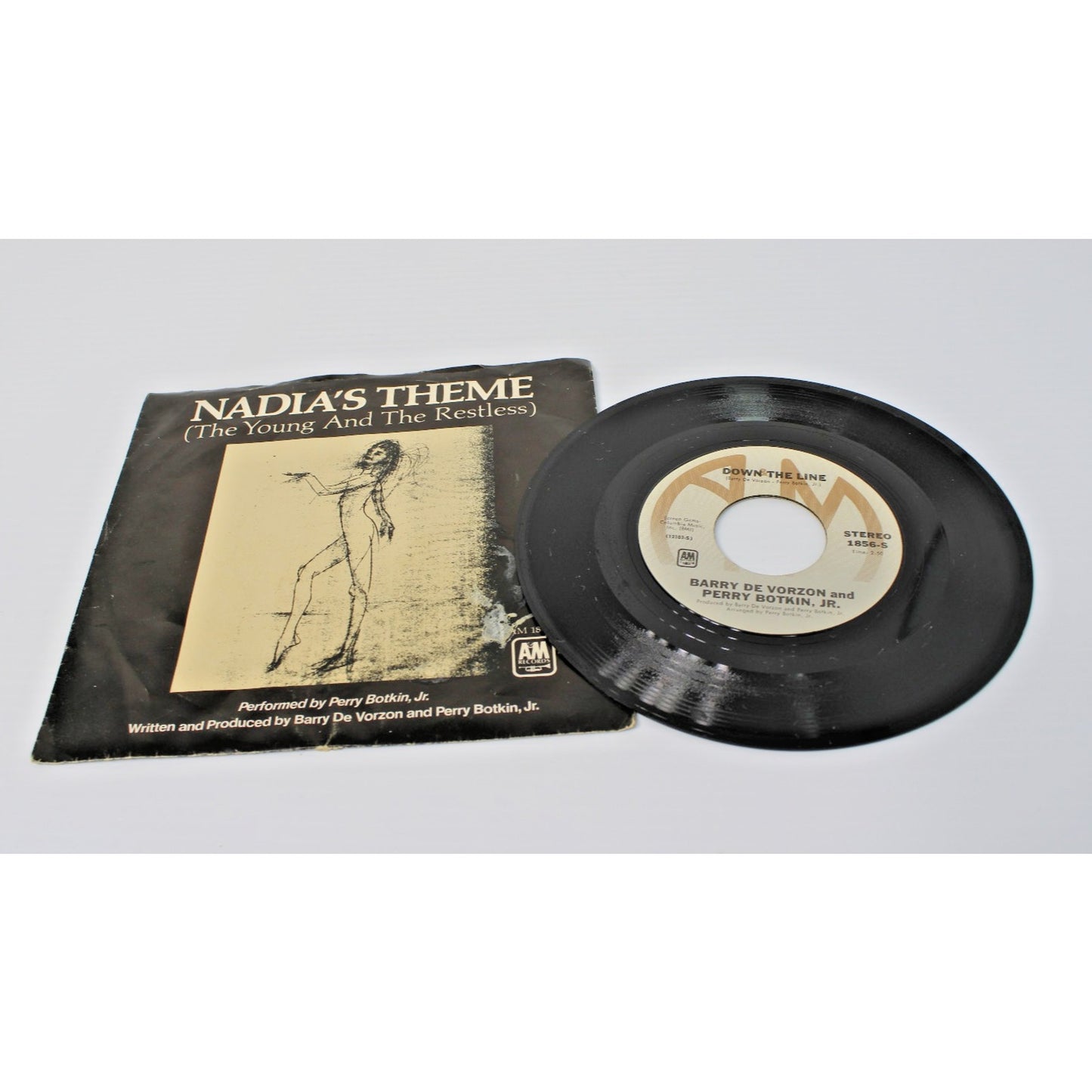 The Young & the Restless, Nadia's Theme- Perry Botkin 7" 45 RPM Single w/ Sleeve