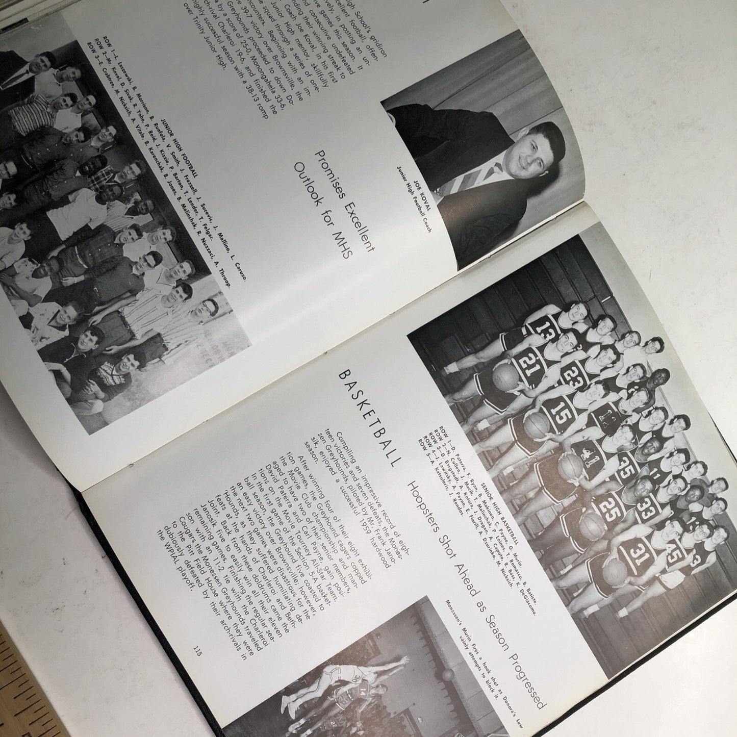 1959 GREYHOUND YEARBOOK Monessen Pennsylvania PA High School