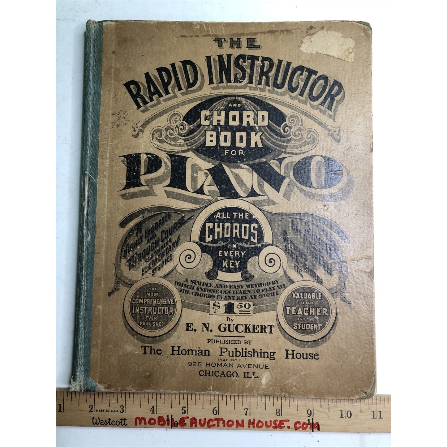 The Rapid Instructor and Chord Book for PIANO 1903 Guckert Sears Roebuck And Co
