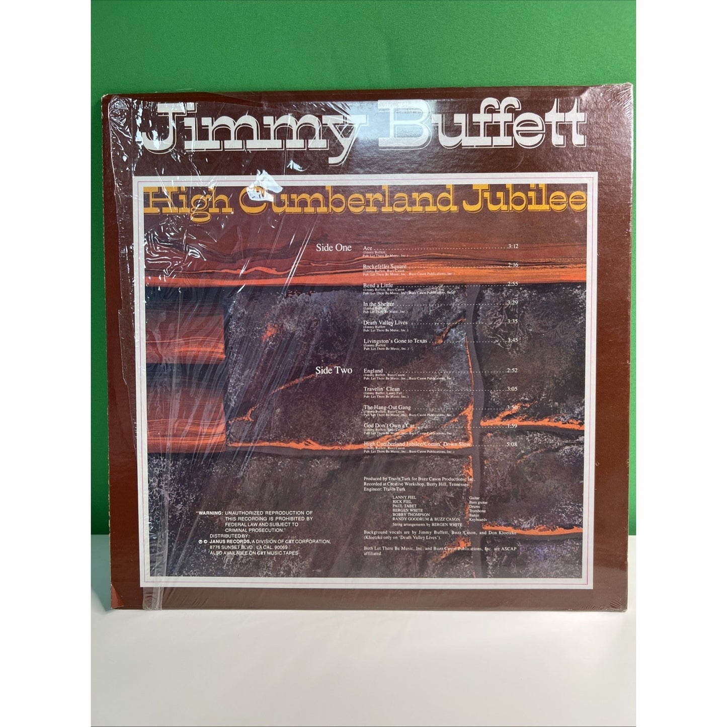 Jimmy Buffett High Cumberland Jubilee LP 1976 BARNABY BR 6014 Album Record