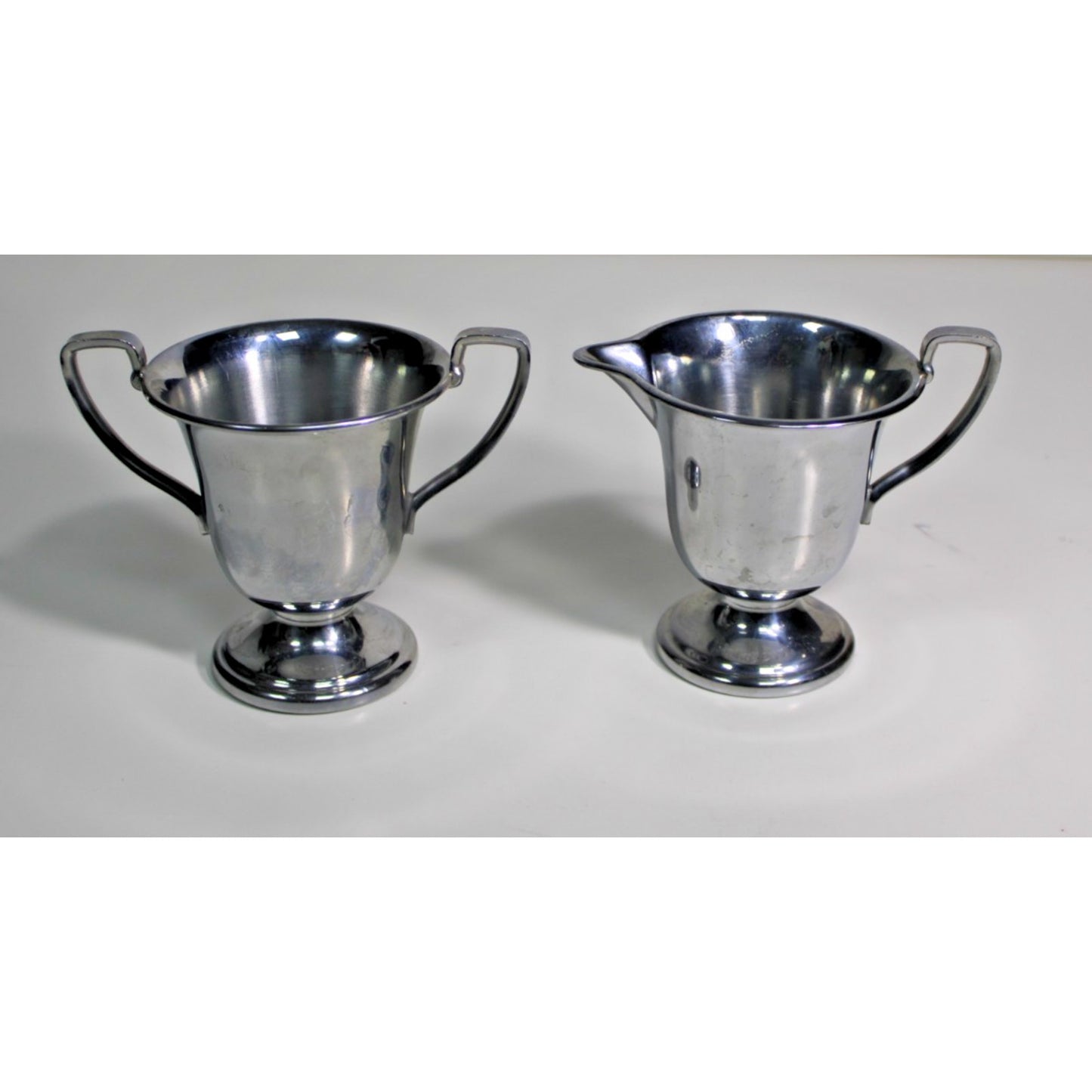Vintage 1960s Farberware Mid-Century Stainless Steel Sugar/ Creamer Set- Perfect