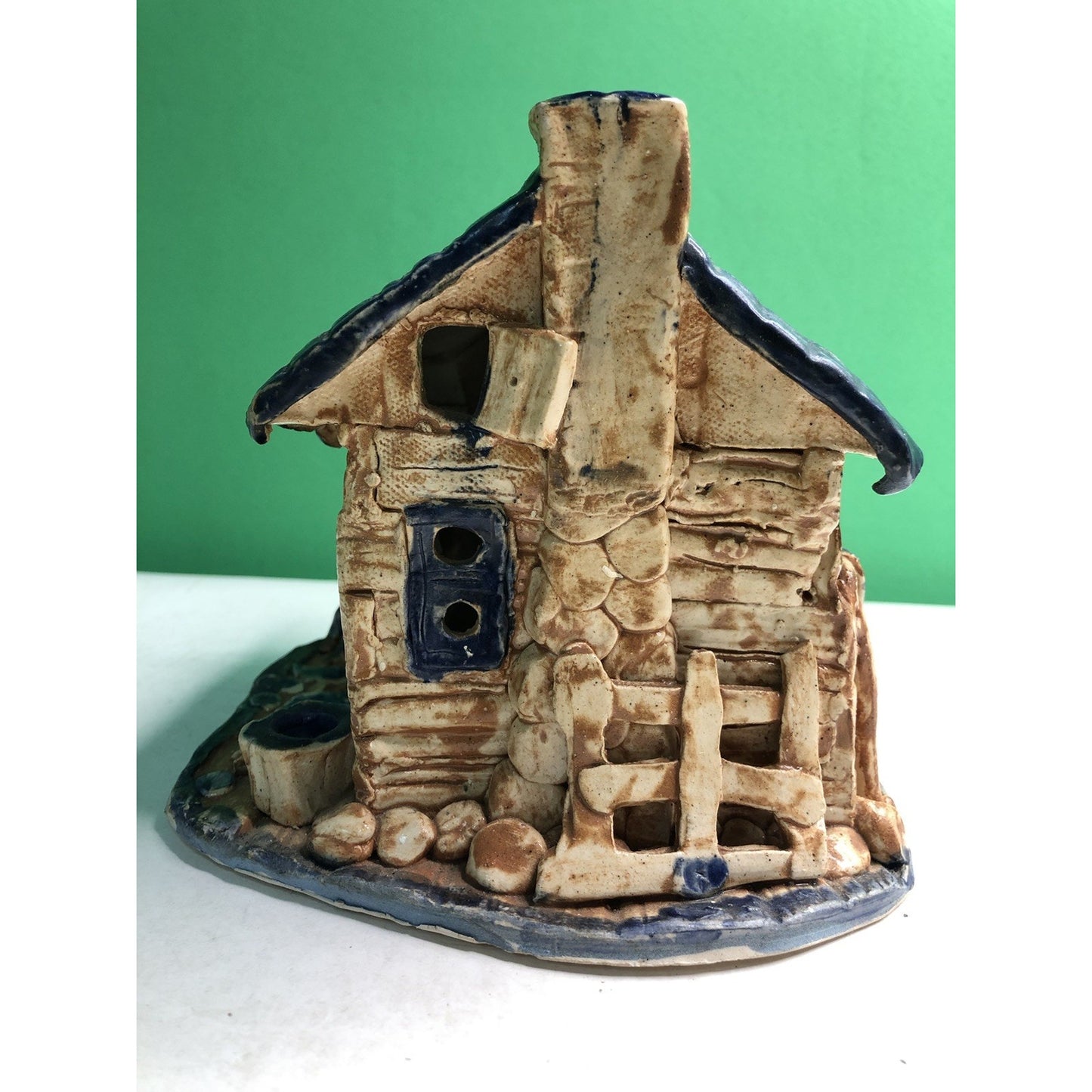 BENNETT POTTERY Sharecropper’s Shack Sculpture Fairhope Alabama Artist 1987