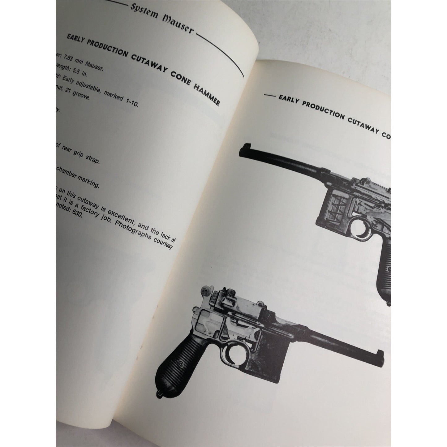 System Mauser Pictorial History Model 1896 Pistol By Breathed & Schroeder 1967