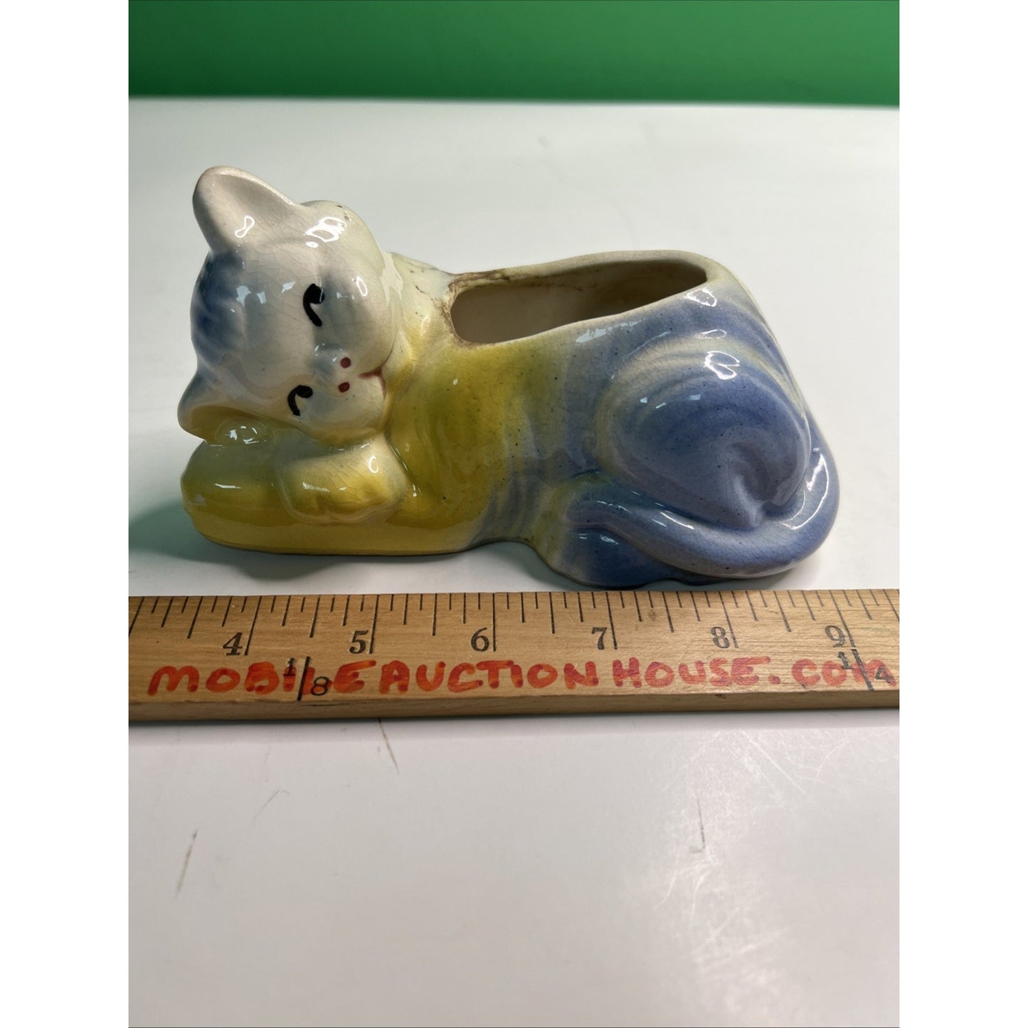 Vintage McCoy Pottery Ceramic Cat Planter Made In USA No. 37