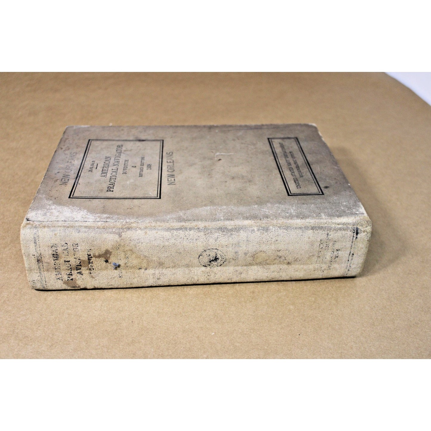 US Navy H.O.No.9 American Practical Navigator Bowditch Rev. Ed. 1938 New Orleans