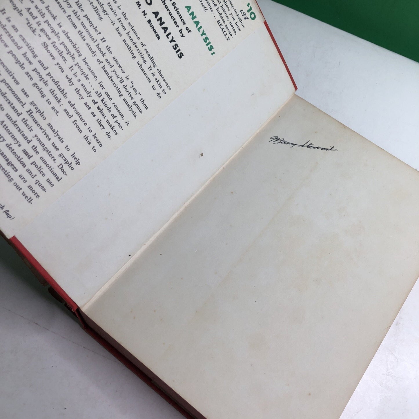 Handwriting Analysis The Art and Science 1959 M.N. Bunker Hard Cover Dust Jacket