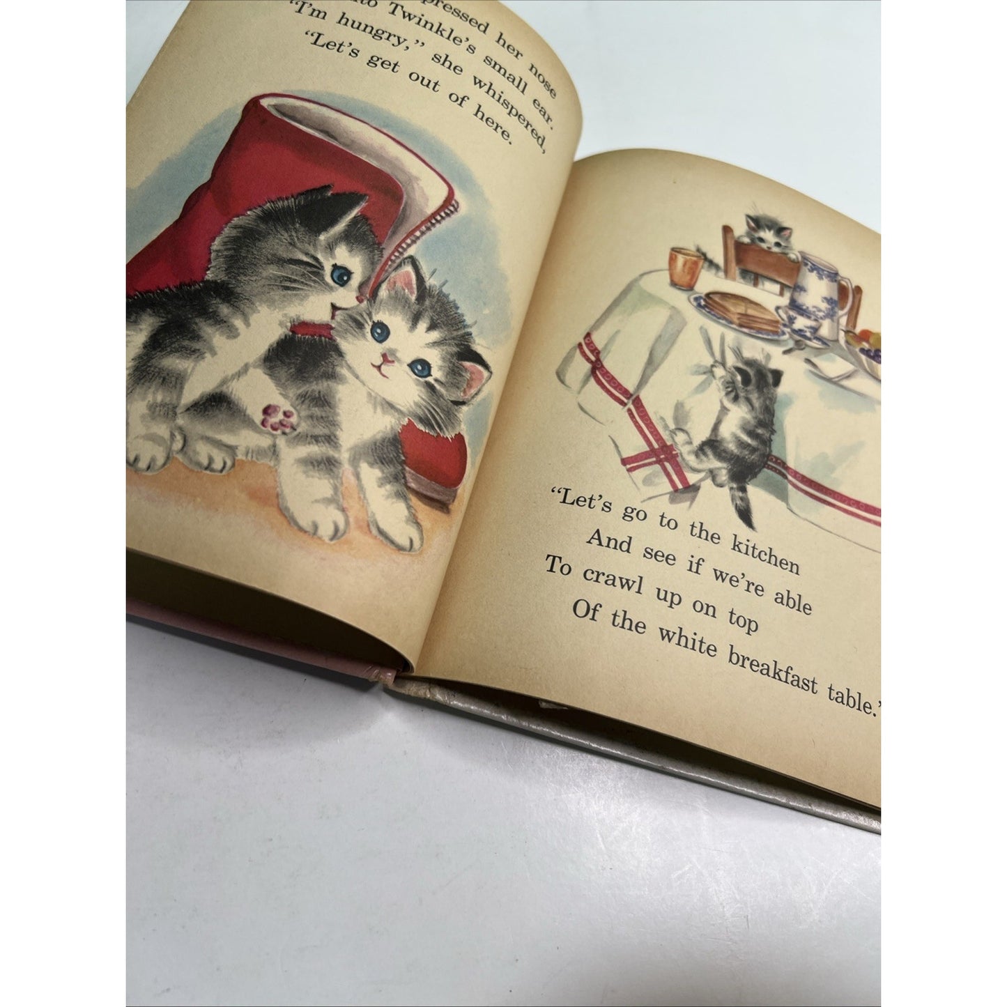 The Kitten Twins Rand McNally Tip-Top Elf Book 1960 Helen Wing Elizabeth Webbe