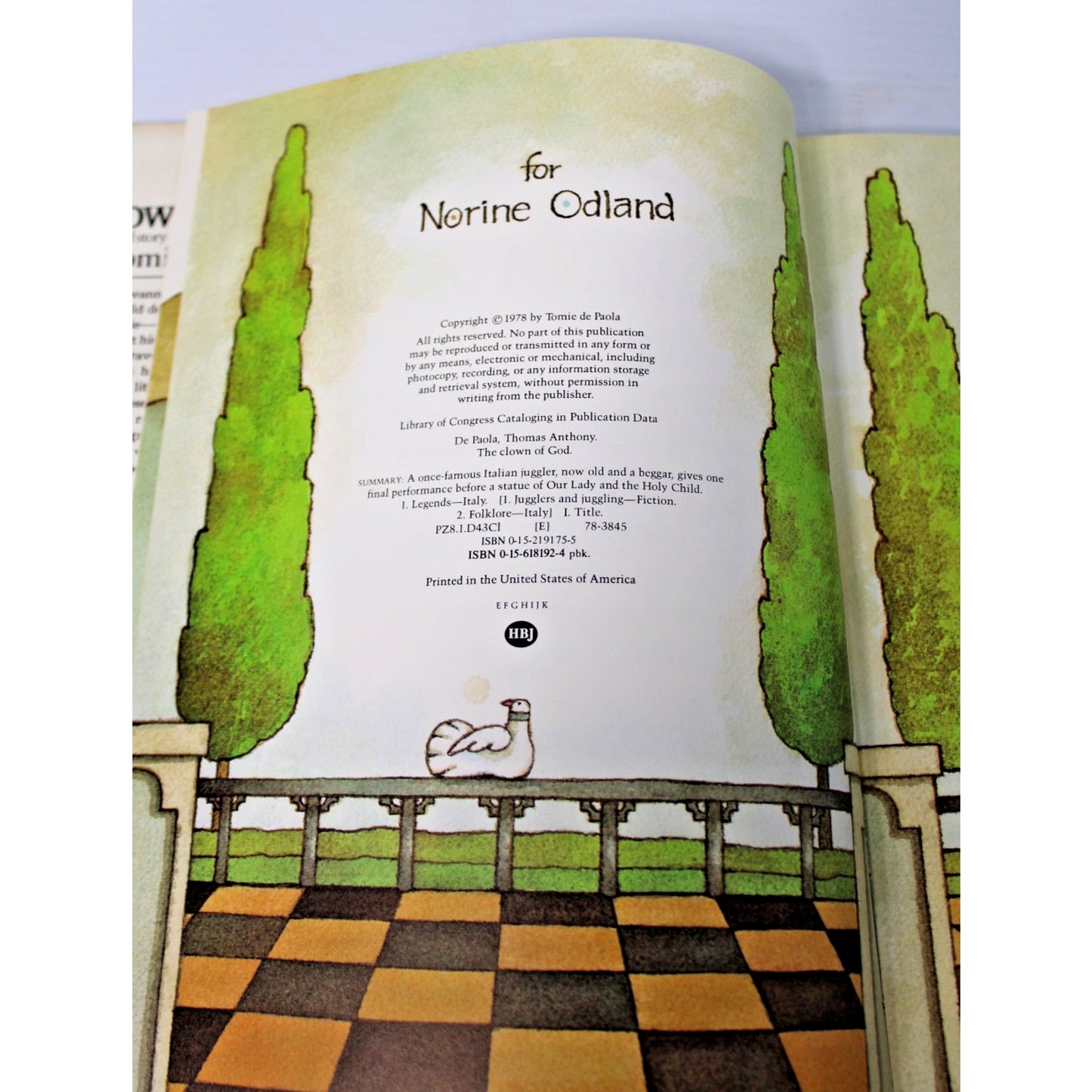 The Clown of God- Tomie dePaola, 1978- Classic French Fable of Christian Values