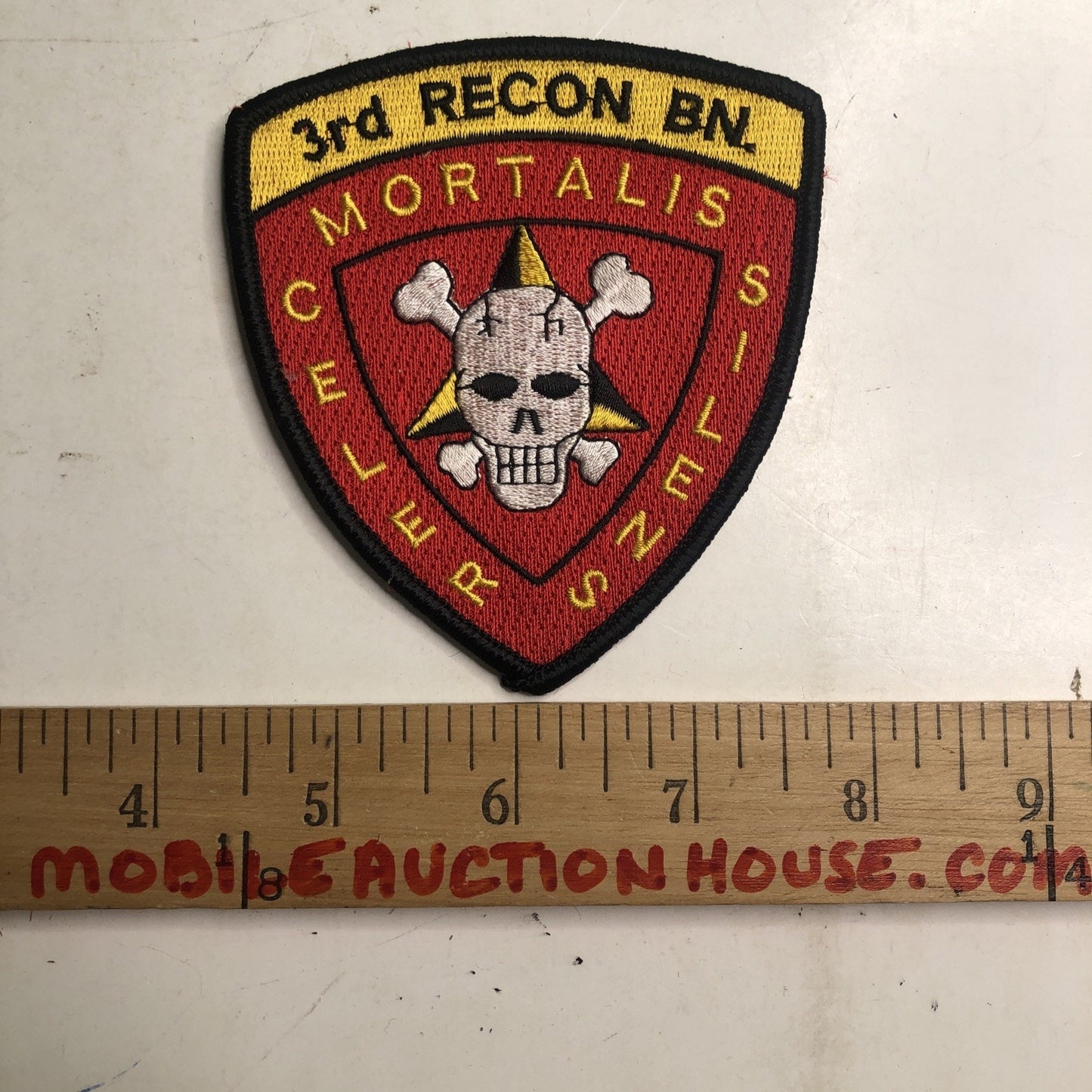 USMC 3d Reconnaissance Battalion "Celer, Silens, Mortalis" Military Patch