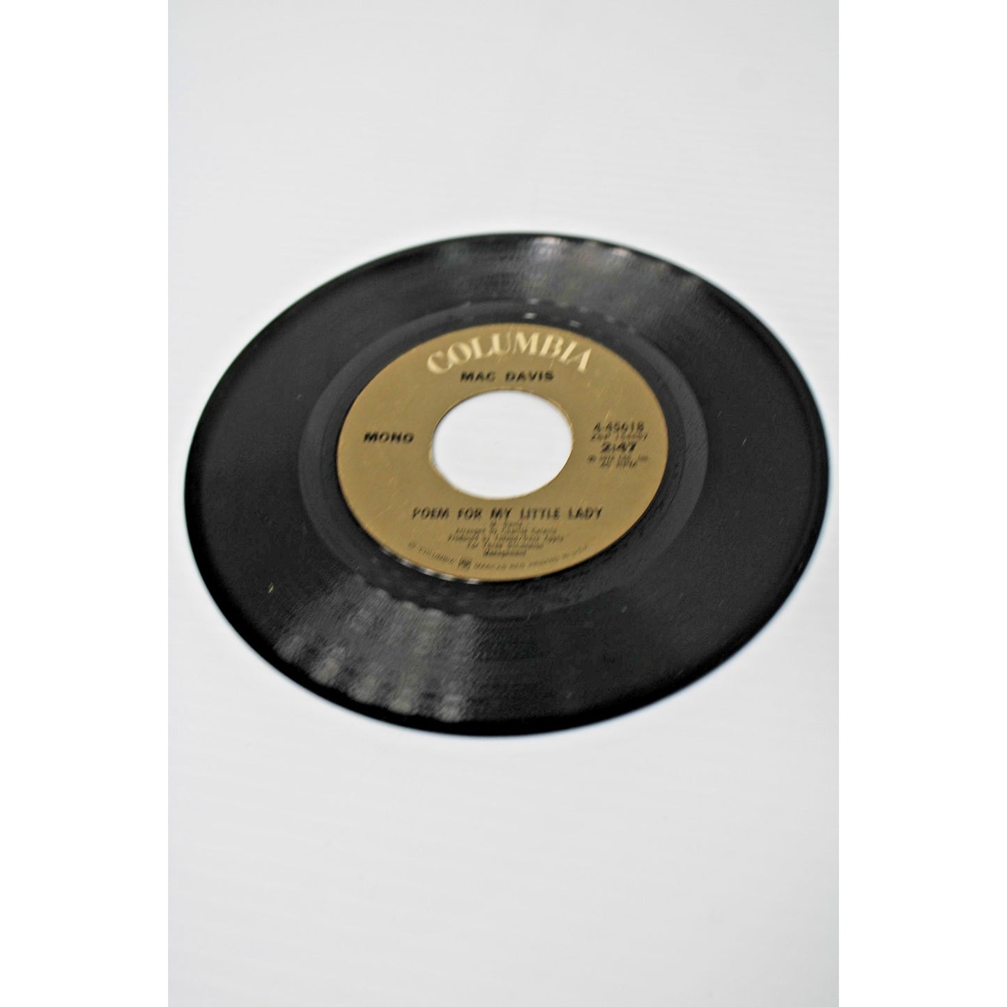 Mac Davis- Two 7" 45 RPMs, Classic Country Crossover Hits- READ