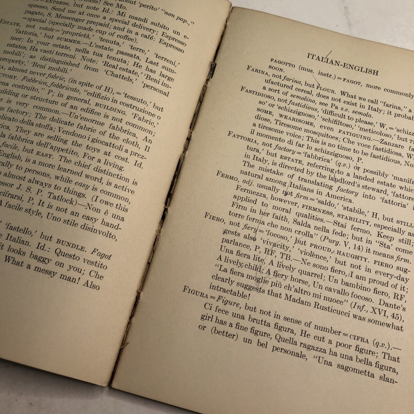 Deceptive Cognates by Rudolph Altrocchi Italian English 1935 PB