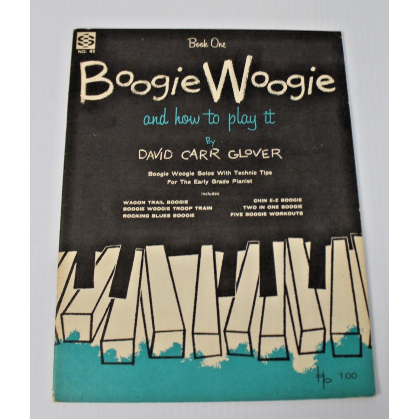 Vintage 1958 Piano Instruction- Boogie Woogie and How to Play It: Book 1- Glover