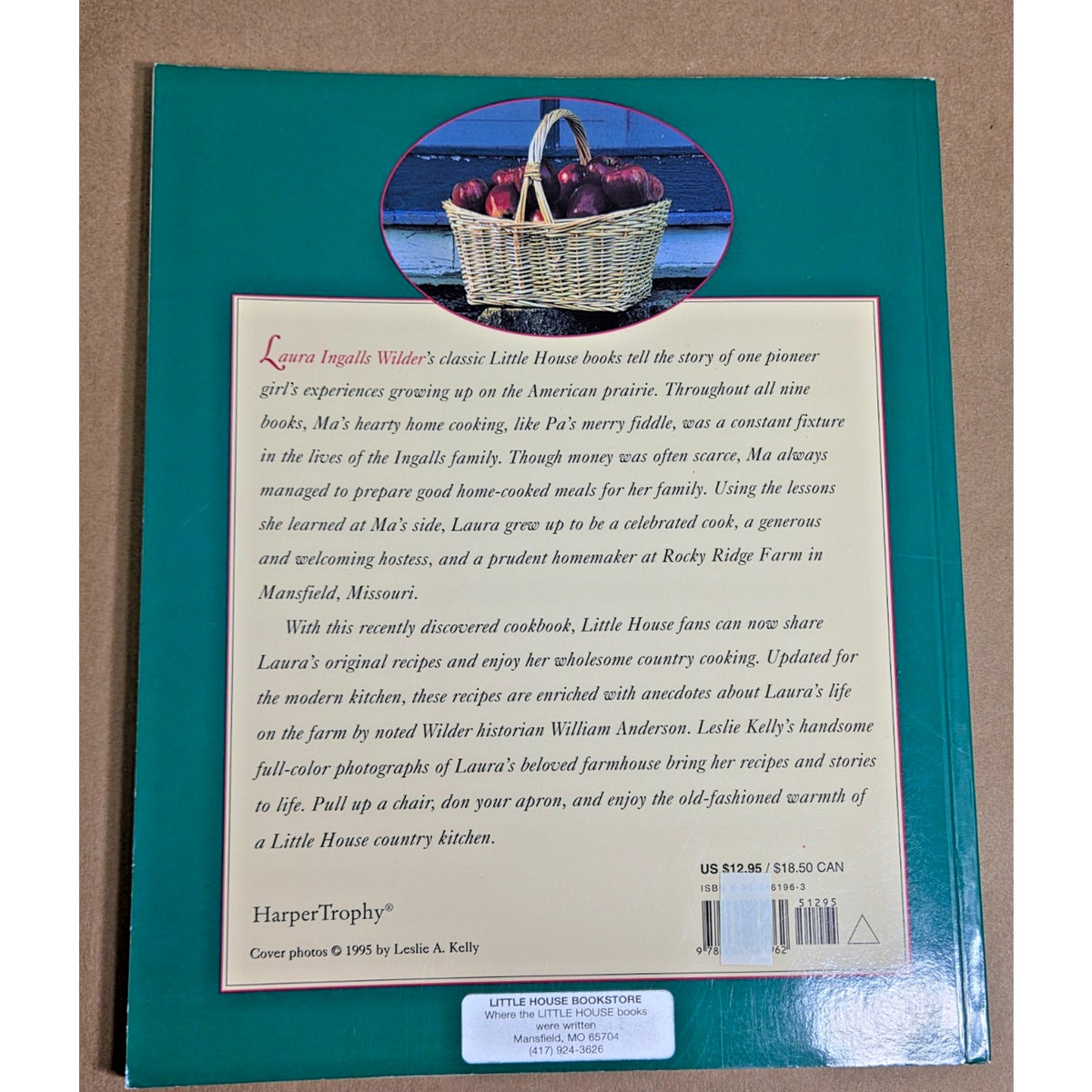 Vintage Laura Ingalls Wilder Country Cookbook - Over 70 Recipes- Like New!