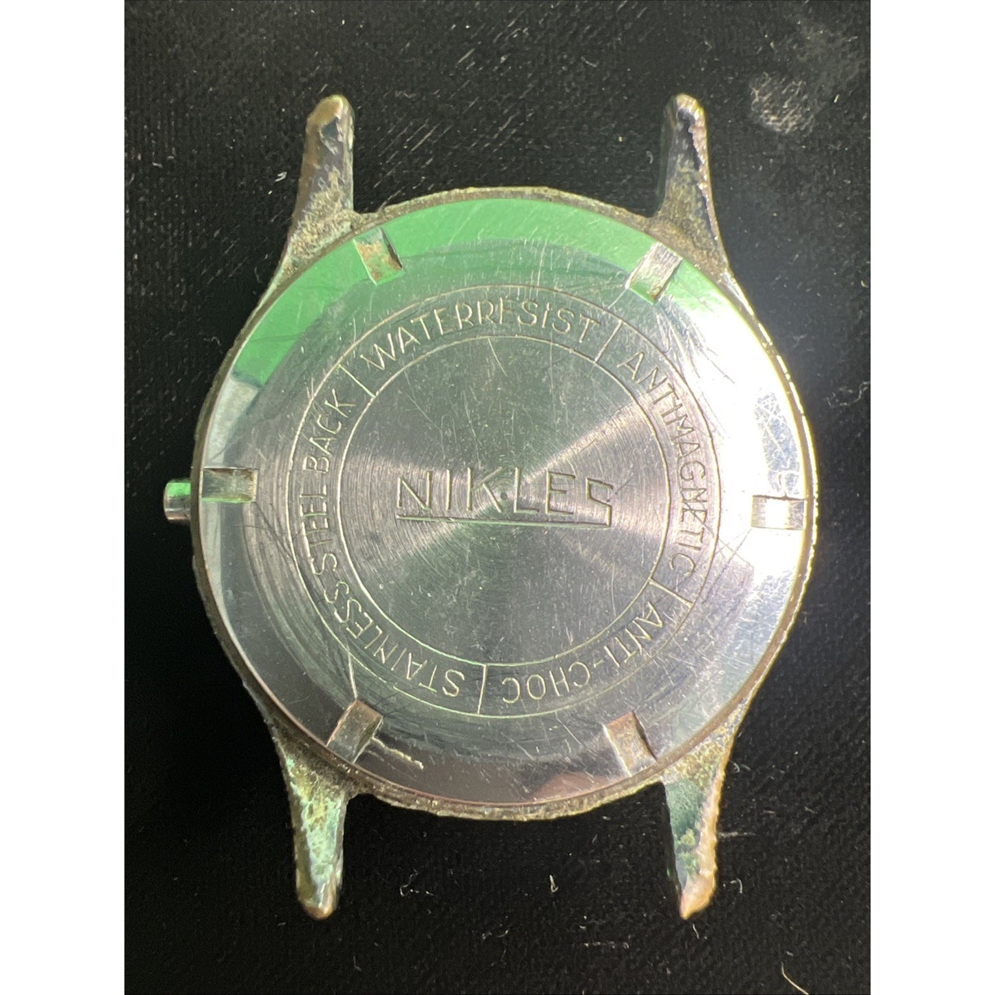 Nikles Watch Co Wristwatch Movement Vintage Men's Parts or Repair France