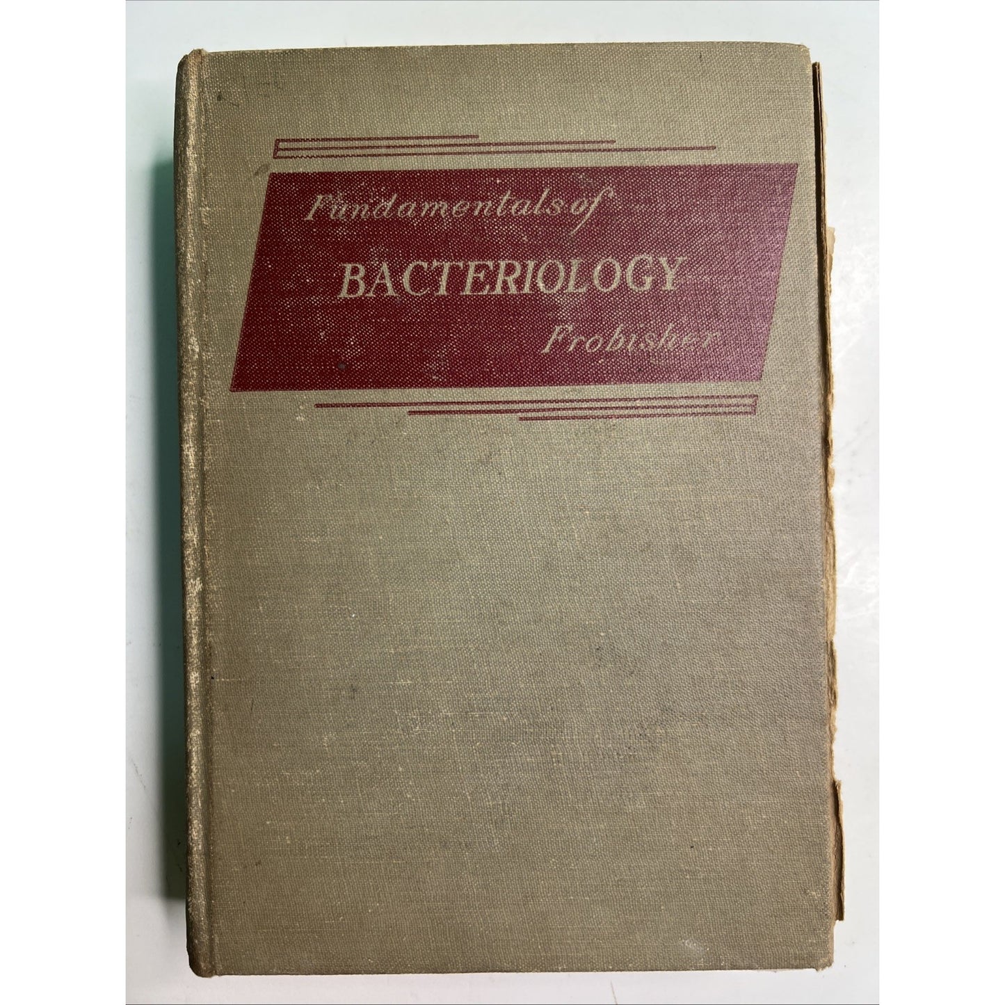 1947 Fundamentals Of Bacteriology Third Edition Martin Frobisher Hardcover